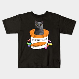 Cute chartreux cat Kids T-Shirt